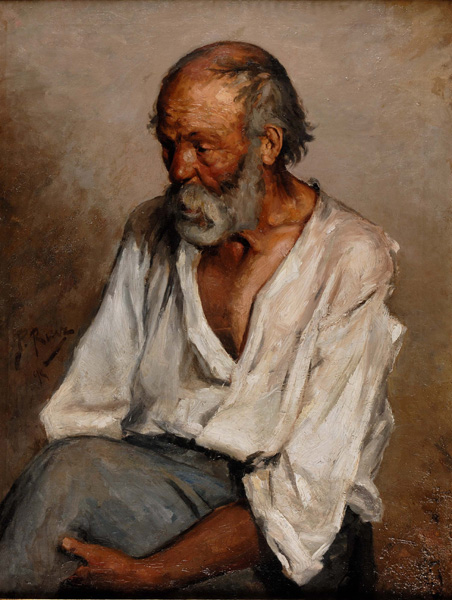 Picasso The old fisherman 1895